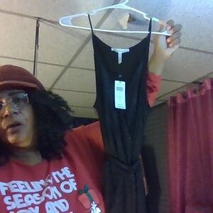 new BCBG generation large black dress with glitter